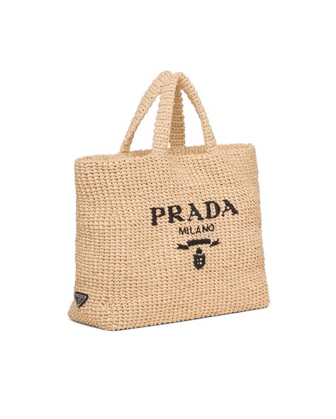 prada raffia totes|prada beach bag raffia.